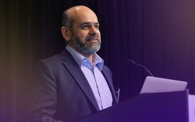 Aniz Girach presenting