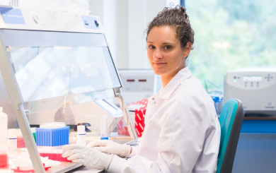 Female scientist in the lab