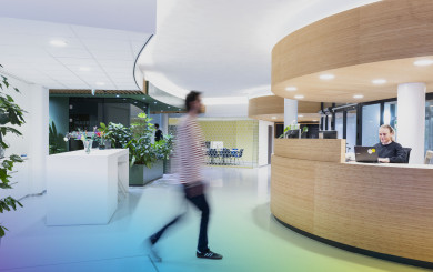 Person entering ProQR office