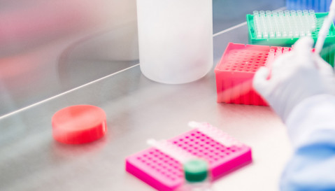 Photo of a scientist working in a laboratory