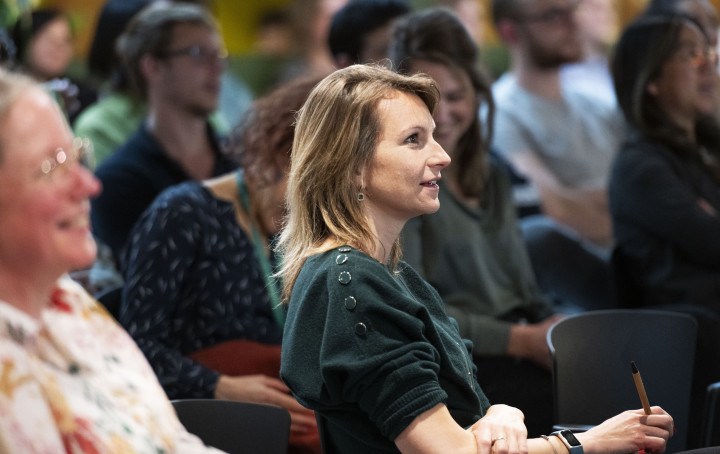 ProQRian at a monthly company meeting