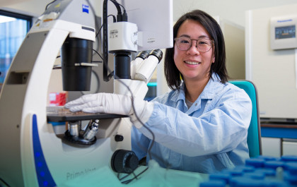 ProQR scientist working in the lab