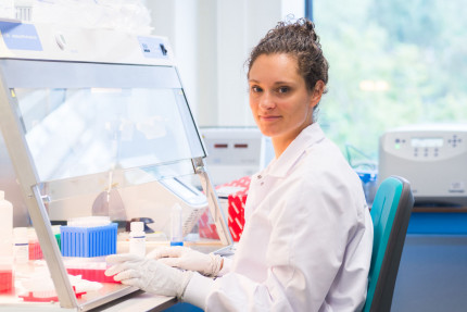 Female scientist in the lab