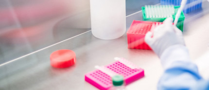 Photo of a scientist working in a laboratory