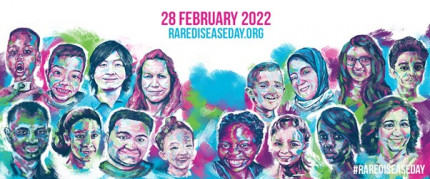 Painted portraits of many different people. #RareDiseaseDay