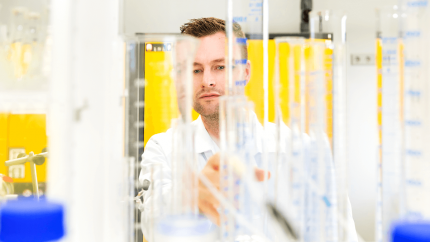 A ProQRian in a chemistry laboratory