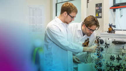 ProQRians working together in a lab