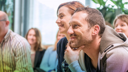 ProQRians listening to a company presentation