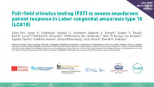 AAO 2020 poster - FST to assess sepofarsen patient response in LCA10