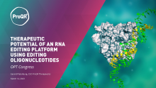 Thumbnail of presentation - Therapeutic Potential of an RNA editing platform using EONs