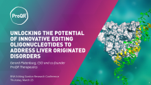 Thumbnail of presentation Unlocking the Potential of Innovative Editing Oligonucleotides to Address Liver Originated Disorders