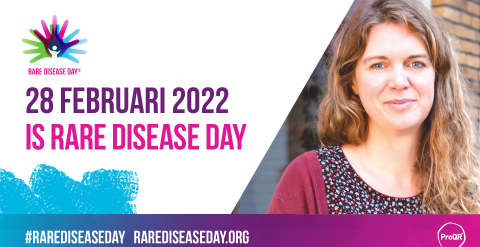 28 February 2022 is Rare Disease Day. Rare disease day logo on the top right. Portrait of Maartje living with Usher syndrome on the right. #RareDiseaseDay www.rarediseaseday.org