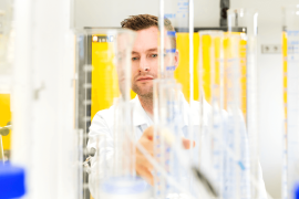 Scientist working in ProQR's laboratories