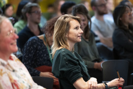 ProQRian at a monthly company meeting